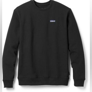 Patagonia Men's P-6 Label Uprisal Sweatshirt Sz S Black Crew Neck Regular Fit.